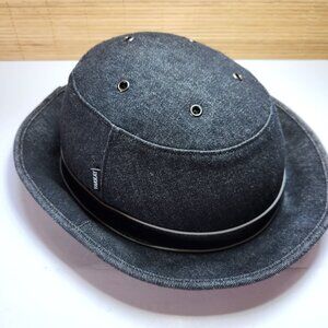 Yakkay Tokyo Black Denim Cover and Smart 1 Bicycle Helmet Size Small 51 - 54 cm